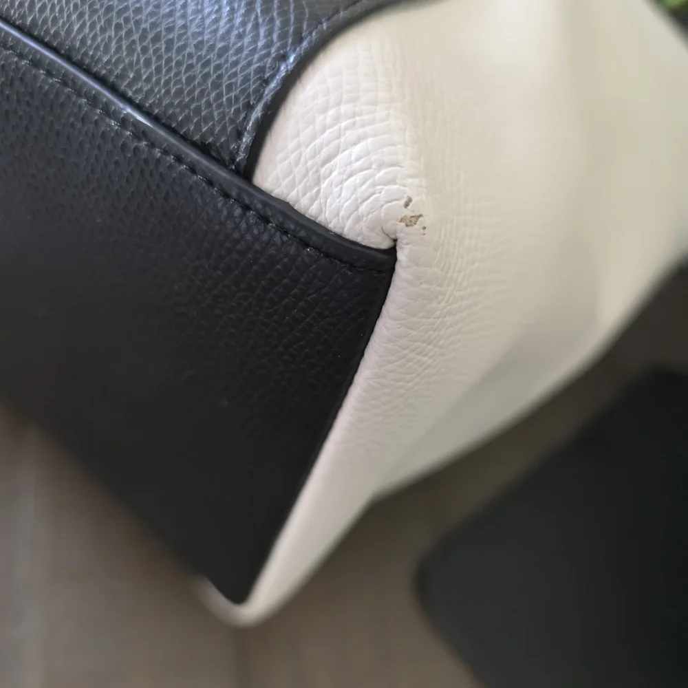 Coach Large Colorbock Leather Ava Tote With Snakeskin Embossed Handles - Picture 2 of 11